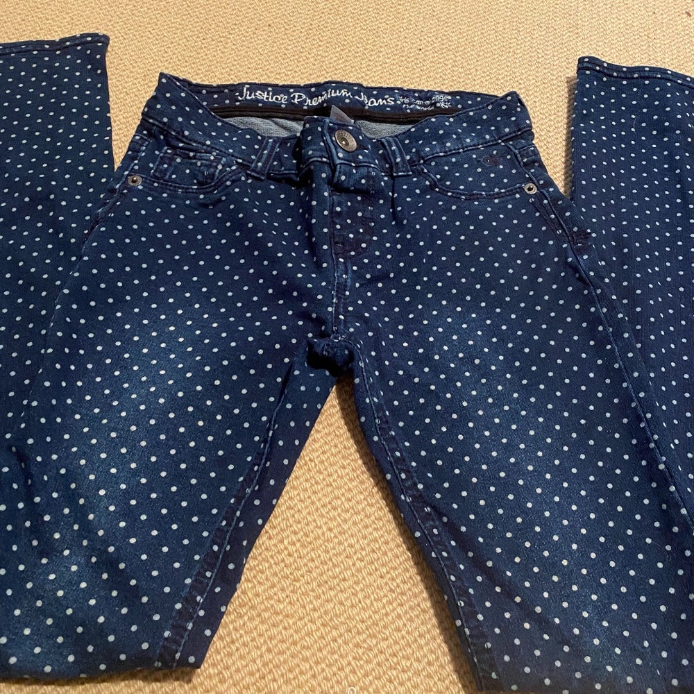 Justice Polka Dot Jeans